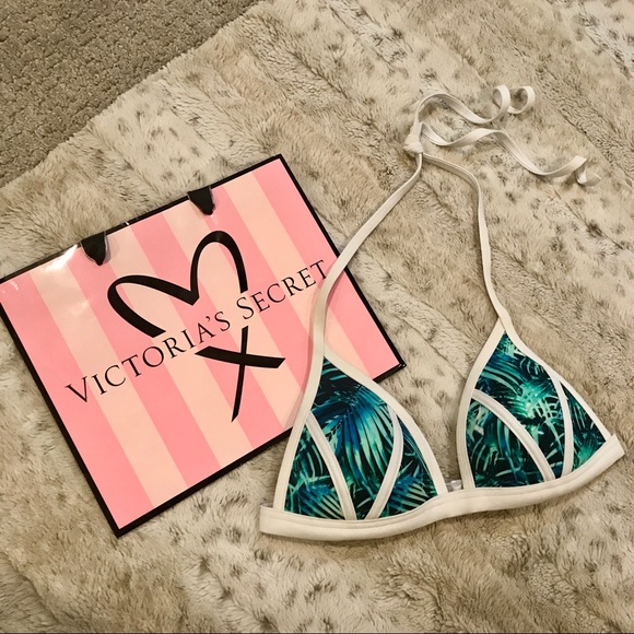 PINK Victoria's Secret Other - 🆕PINK Pushup Triangle Top in Tropical Fern